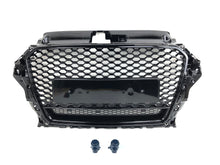 Gloss Black Front Bumper Grille Upper Grill Honeycomb for Audi A3 S3 2013 2014 2015 2016