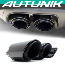 3-Layer Black Exhaust Tips Muffler Porsche Cayenne E-Hybrid 9Y0 2019-2024