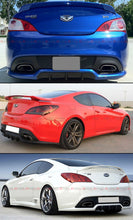 For 2010-2016 Hyundai Genesis Coupe Walker Style Rear Bumper Diffuser Unpainted Black