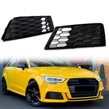 Pair Front Bumper Fog Light Grille Cover for Audi A4 B9 NON-SLINE 2017 2018 2019