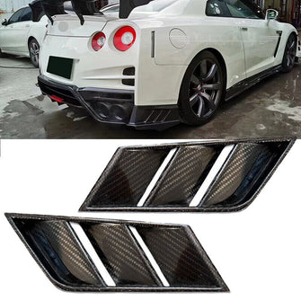 Carbon Fiber Rear Bumper Lip Diffuser Vent for Nissan GTR R35 2017-2022