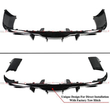 For 2011-2024 Dodge Durango R/T SRT V2 Gloss Black Shark Fin Rear Bumper Diffuser