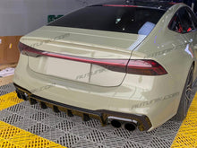 Gloss Black Rear Diffuser & Exhaust Tips for Audi A7 C8 S-line 2019-2024 di85