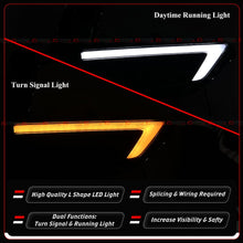 For 2020-2023 Nissan Sentra Front Bumper Bezel Cover Dual Color Sequential LED DRL