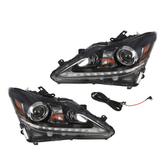 For 2006-2012 Lexus Is250 Is350 LED Headlight Assembly Left+Right Side