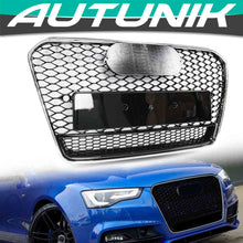 For 2013-2016 AUDI A5 S5 RS5 Front Bumper Honeycomb Grille Grill + Chrome Frame