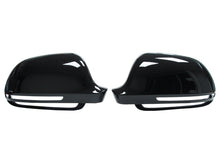 Gloss Black Mirror Cover Caps for Audi A3 8P A4 B8 A5 A6 C6 Q3 (No Side Assist)