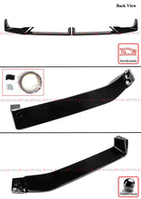 For 2024-2025 BMW X6 G06 M Sport LCI MP Style Gloss Black Front Bumper Lip Spoiler Splitter