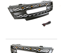 Grille Front Bumper Upper Grill Black w/Lights for Nissan Frontier 2009-2016