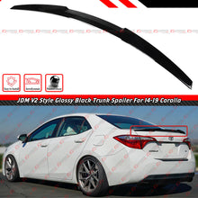 For 2014-2019 Toyota Corolla Sedan Gloss Black Highkick Rear Trunk Spoiler Wing