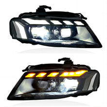 For 2009-2012 Audi A4 B8 LED Projector Headlight Assembly Upgrade Turn Signal Lamp