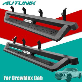 4'' Running Boards for 2022-2025 Toyota Tundra CrewMax Cab Steel Drop Side Step Bars