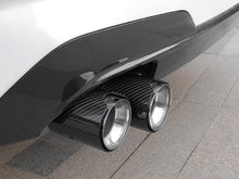 Glossy Carbon Fiber Exhaust Tips Silver for BMW G42 G20 G22 G26 G30 60-63mm pipes