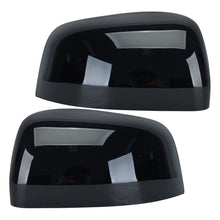 Pair Glossy Black Rear View Mirror Cover Cap Replacement For Dodge Durango 2011-2023 Jeep Grand Cherokee 2011-2019