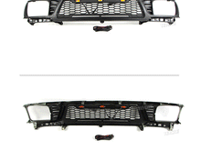 Black Front Bumper Upper Grille W/Led Light Fit For Toyota Tacoma 1995-1997