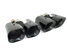 Pair for 2020-2026 Land Rover Defender 90/110 3.0L Black Quad Exhaust Tips Kahn Style