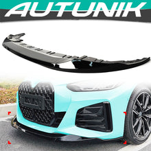 Gloss Black Front Lip Spoiler for BMW G26 4 Series Gran Coupe M Sport 2021-2026