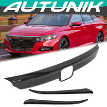Glossy Black Lip Front Grille Cover Moulding Trim For Honda Accord 2018-2020