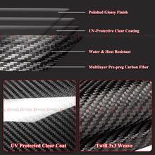 For 2016-2025 Tesla Model X Direct Add-On Full Carbon Fiber M Horn Style Side Mirror Caps Covers