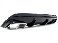 Fit For Mercedes Benz W117 CLA250 2017-2019 Black Rear Bumper Diffuser Lip W / Chrome Exhaust Tips