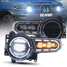 Pair LED Headlights W/Animation DRL Front Light For 2007-2014 Toyota FJ Cruiser