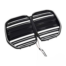 For 2021-2026 BMW 4 Series G22 G23 430i M440i Coupe Gloss Black Front Bumper Grille w/ LED Light