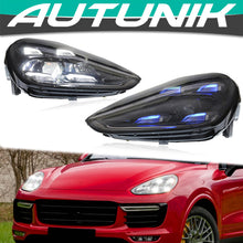 Pair LED Headlights Front Lamps For Porsche Cayenne 958 2015-2018