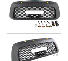 Grille Mid-Grids Front Bumper Upper Grill w/ Light for Toyota Tundra 2006-2013