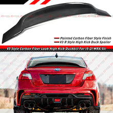 Carbon Fiber Look Rear Trunk Spoiler Wing For 2015-2021 Subaru WRX STI V3