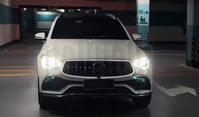 Front Bumper luminous Grille W/LED  Light Fit For 2020-2022 Mercedes Benz GLC X253 W253