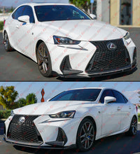 Matte Black Front Bumper Lip Splitter For 2017-2020 Lexus IS200t IS300 IS350