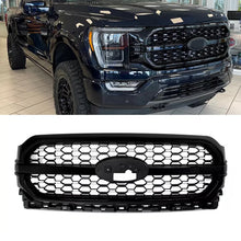 For Ford F-150 F150 Platinum 2021-2023 Agate Black Front Bumper Grille Assembly