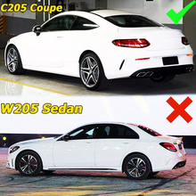 Carbon Look Trunk Spoiler For Mercedes W205 C205 Coupe C200 C300 C43 C63 2015-2023