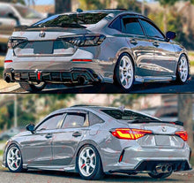 For 2022-2025 Honda Civic GF Bodykit V1 Sonic Gray Black 2 Tone Side Skirt Extension