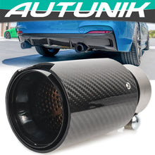 Carbon fiber Exhaust Tips 65mm Inlet Muffler Pipes Fit for BMW