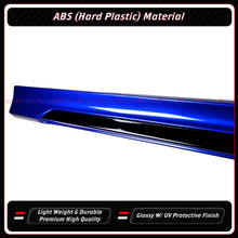 For 2022-2026 Honda Civic MCX Style Aegean Blue Black 2 Tone Side Skirt Extension