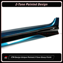 For 2025-2026 Toyota Camry 9th Gen CTM Ocean Gem Black 2-Toned Side Skirt Extension
