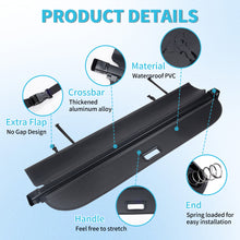 Trunk Retractable Cargo Cover Security Shield For Subaru Outback 2015–2019