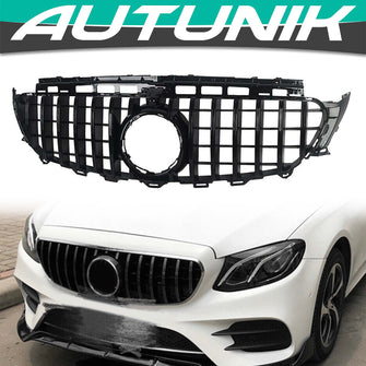 ALL Black GT-R Front Grill For 2017-2020 Mercedes E-Class W213