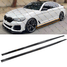 For 2017-2023 BMW F90 M5 G30 530 540 550 Carbon Fiber Side Skirt Extension Splitters