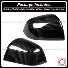 For 2025+ Tesla Model Y Juniper Add-on Full Carbon Fiber Side Mirror Cover Caps