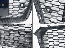 Carbon Fiber Look Honeycomb Front Bumper Grille for Audi A4 S4 B9 2017-2019 RS4 Style