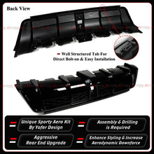 For 2025-2026 Toyota Camry Yofer Gloss Black Rear Bumper Diffuser Replacement W/ LED