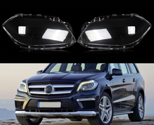 Pair Headlight Lens Lamp Covers For Mercedes Benz W166 GL350 GL450 GL550 2012-2016