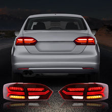 Red LED Tail Lights For 2011-2014 Volkswagen VW Jetta MK6 W/Sequential Signal Turn