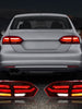 Red LED Tail Lights For 2011-2014 Volkswagen VW Jetta MK6 W/Sequential Signal Turn