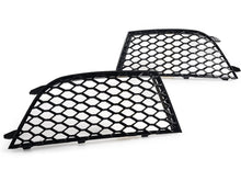L+R Front Bumper Fog Light Cover Side Grille BezelFor Audi RS4 2013-2015
