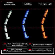 For 2025-2026 Honda Civic V2 Front Bumper Sequential DRL Daytime Running LED Light