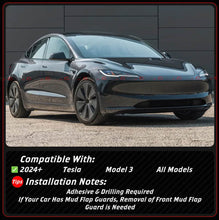 For 2024-2025 Tesla Model 3 Highland MC Design Gloss Black Side Skirt Extension