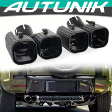Pair Black Exhaust Muffler Tips for 2020-2026 Land Rover Defender L663 90/110/130 3.0L/2.0L